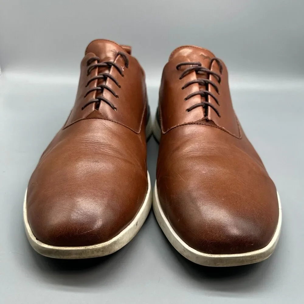 Wolf & Shepherd Crossover Derby Hybrid Mens 14 Brown Dress Shoes Lace-Up Low Top